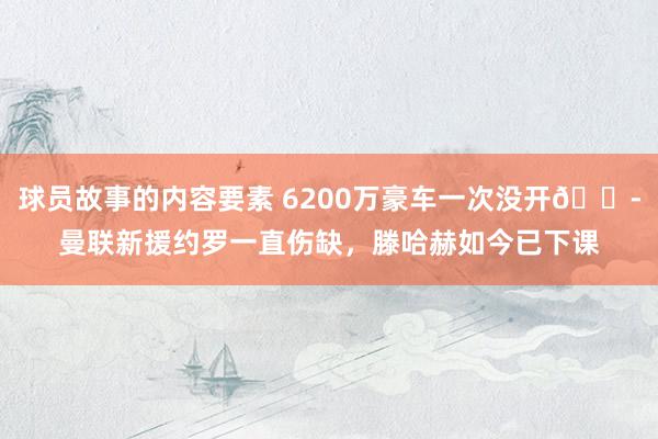 球员故事的内容要素 6200万豪车一次没开😭曼联新援约罗一直伤缺，滕哈赫如今已下课