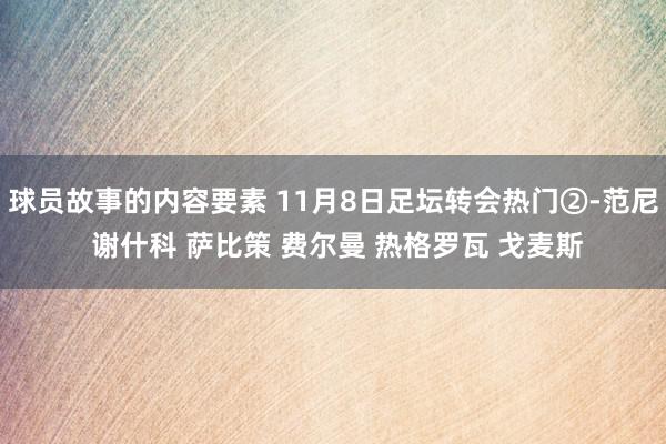 球员故事的内容要素 11月8日足坛转会热门②-范尼 谢什科 萨比策 费尔曼 热格罗瓦 戈麦斯