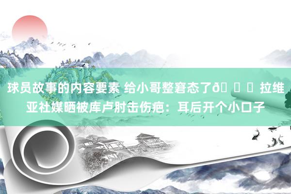 球员故事的内容要素 给小哥整窘态了😅拉维亚社媒晒被库卢肘击伤疤：耳后开个小口子