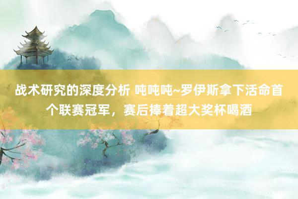 战术研究的深度分析 吨吨吨~罗伊斯拿下活命首个联赛冠军，赛后捧着超大奖杯喝酒